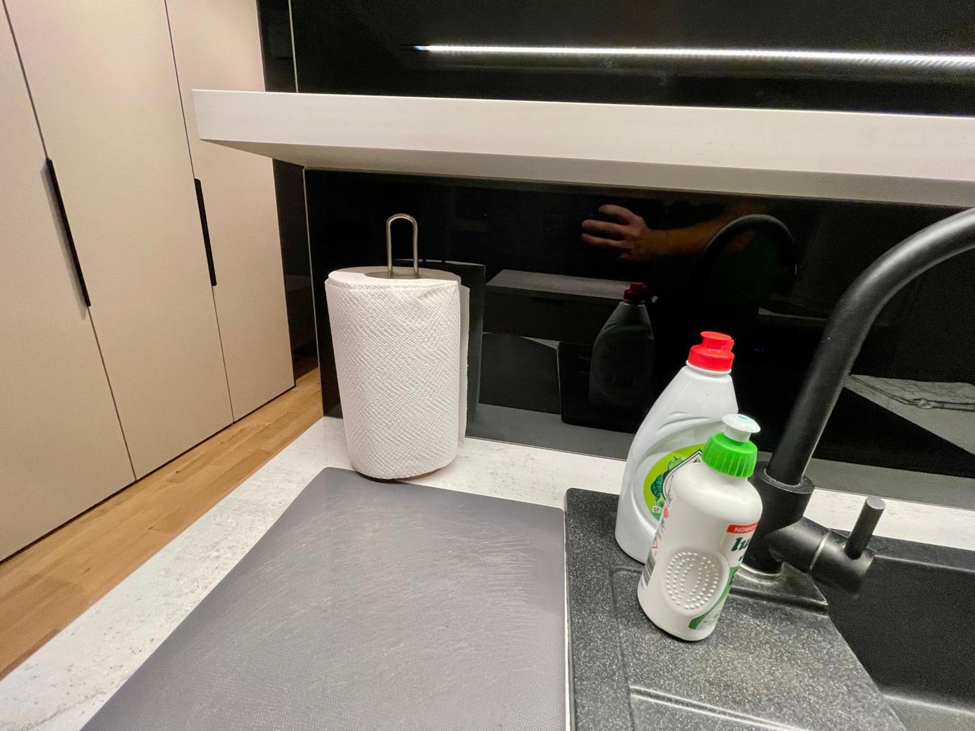 ワルシャワTime&House Pileckiego Przy Centrum Onkologi I Klinice Novum Apartament Na Wylacznosc Pokoj,Sypialnia,Lozko, Lazienka,Kuchniaアパートメント エクステリア 写真