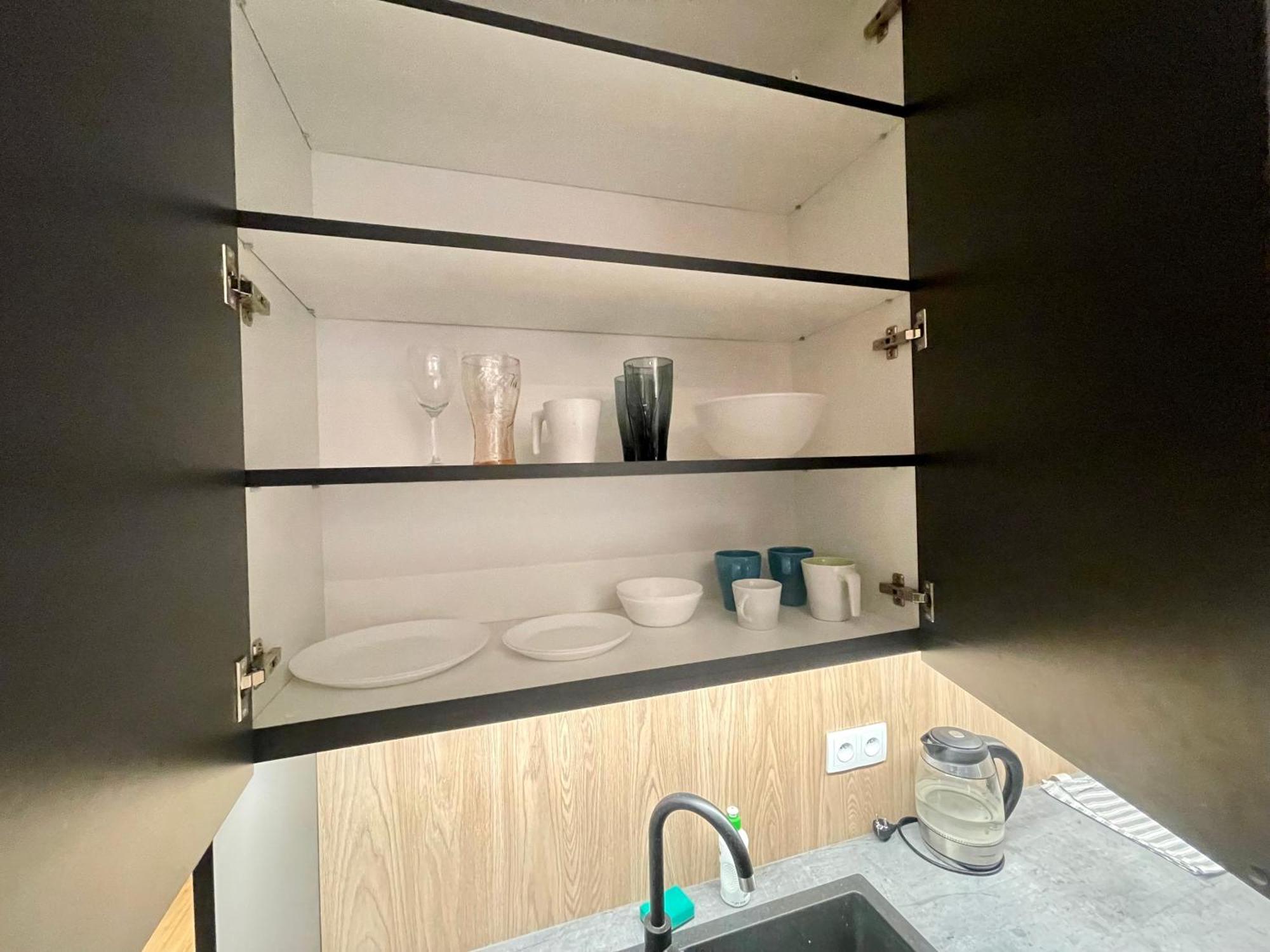 ワルシャワTime&House Pileckiego Przy Centrum Onkologi I Klinice Novum Apartament Na Wylacznosc Pokoj,Sypialnia,Lozko, Lazienka,Kuchniaアパートメント エクステリア 写真
