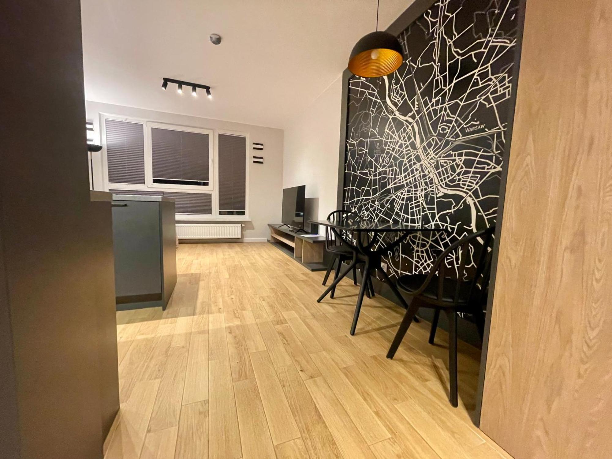 ワルシャワTime&House Pileckiego Przy Centrum Onkologi I Klinice Novum Apartament Na Wylacznosc Pokoj,Sypialnia,Lozko, Lazienka,Kuchniaアパートメント エクステリア 写真