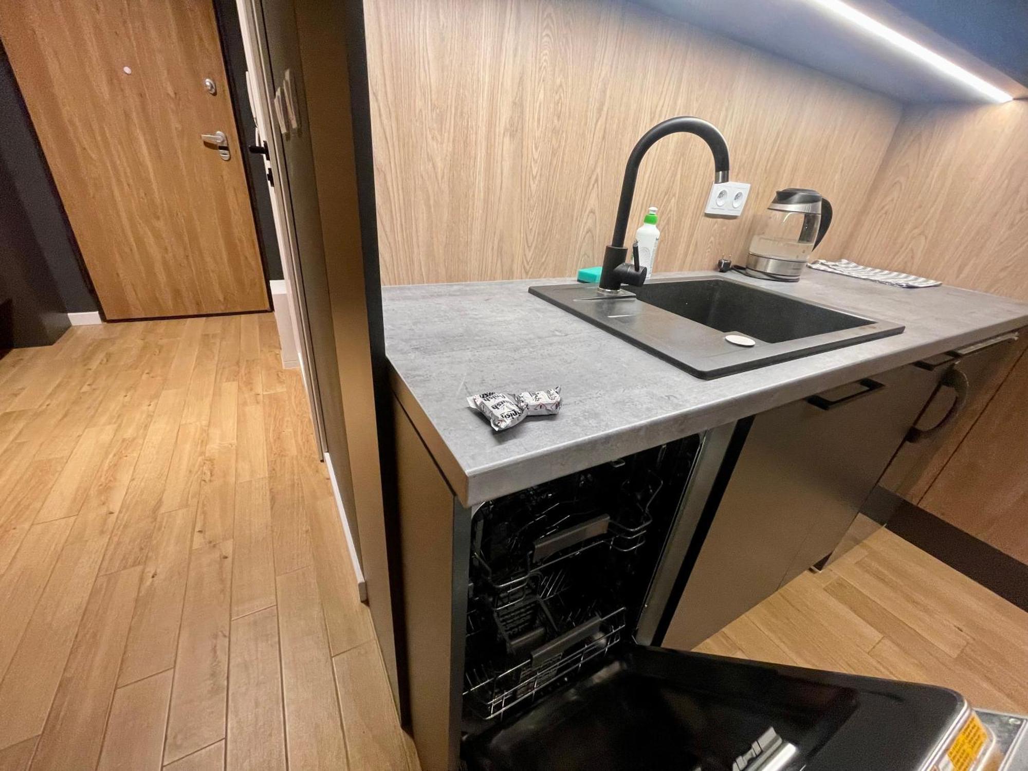 ワルシャワTime&House Pileckiego Przy Centrum Onkologi I Klinice Novum Apartament Na Wylacznosc Pokoj,Sypialnia,Lozko, Lazienka,Kuchniaアパートメント エクステリア 写真